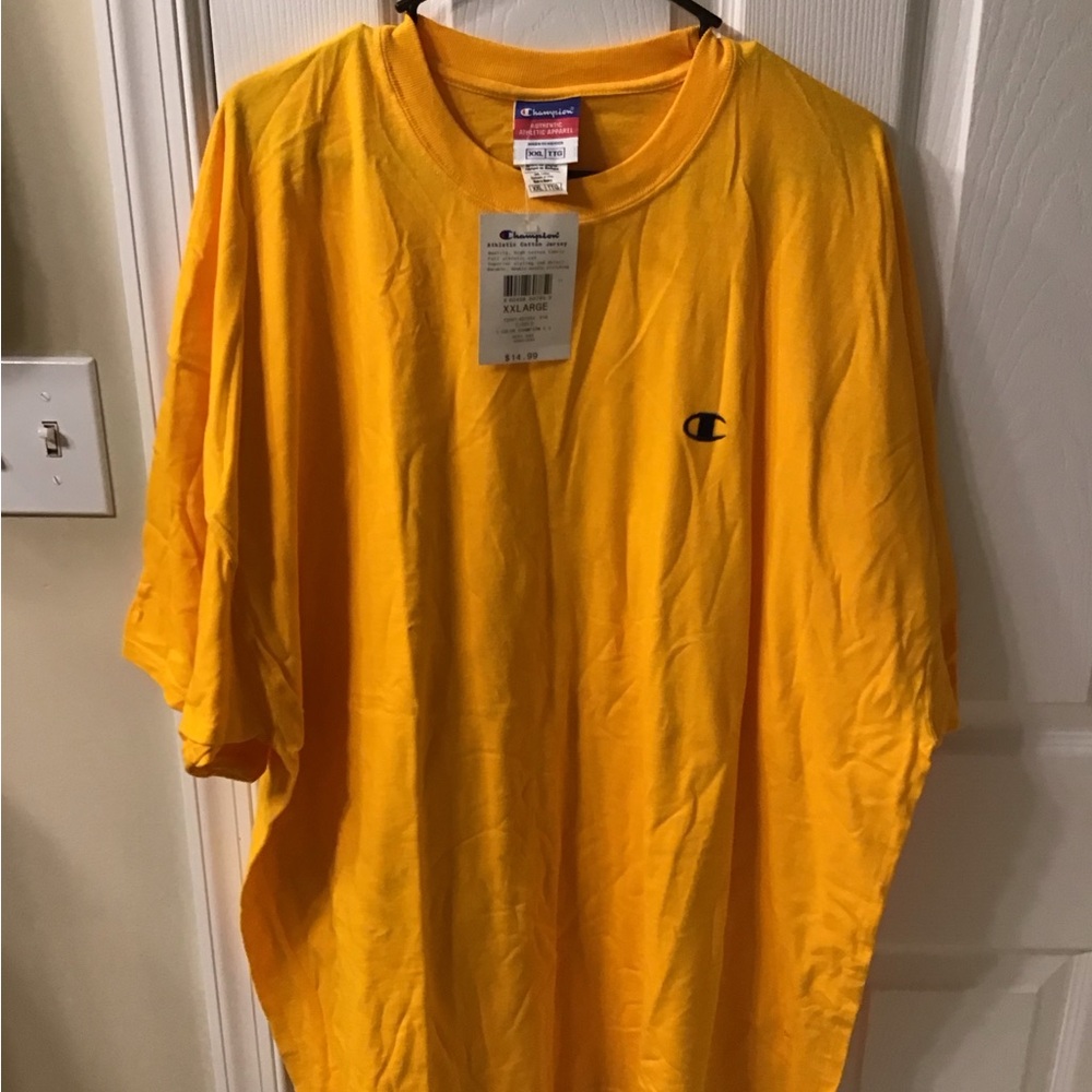 Vintage Y2K Champion Tee XXL Deadstock w/Tags Embroidered Logo Made in Mexico